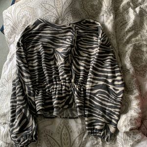 BRAND NEW express zebra sweater